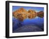 Pond in Joshua Tree National Park, Barker Tank, California, USA-Charles Gurche-Framed Photographic Print