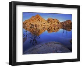 Pond in Joshua Tree National Park, Barker Tank, California, USA-Charles Gurche-Framed Photographic Print