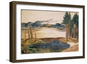 Pond in the Woods (Weiher im Walde). Watercolour and tempera Inv. 5218-167.-Albrecht Dürer-Framed Giclee Print