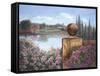 Pond with Wall-Judy Mastrangelo-Framed Stretched Canvas