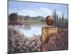 Pond with Wall-Judy Mastrangelo-Mounted Giclee Print