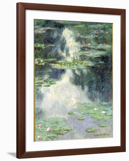 Pond with Water Lilies, 1907-Claude Monet-Framed Giclee Print