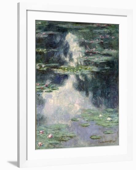 Pond with Water Lilies, 1907-Claude Monet-Framed Giclee Print