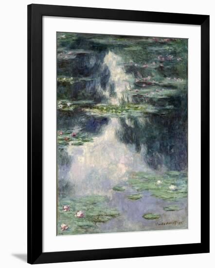 Pond with Water Lilies, 1907-Claude Monet-Framed Giclee Print