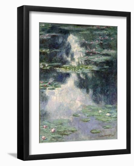 Pond with Water Lilies, 1907-Claude Monet-Framed Giclee Print