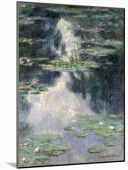 Pond with Water Lilies, 1907-Claude Monet-Mounted Giclee Print