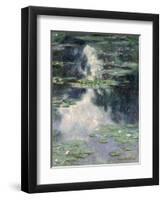 Pond with Water Lilies, 1907-Claude Monet-Framed Premium Giclee Print