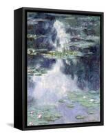 Pond with Water Lilies-Claude Monet-Framed Stretched Canvas