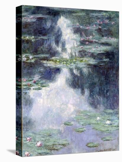 Pond with Water Lilies-Claude Monet-Stretched Canvas