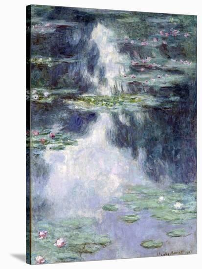 Pond with Water Lilies-Claude Monet-Stretched Canvas