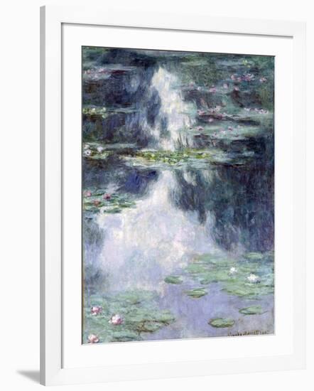 Pond with Water Lilies-Claude Monet-Framed Giclee Print