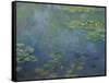 Pond with Water Lilies-Claude Monet-Framed Stretched Canvas