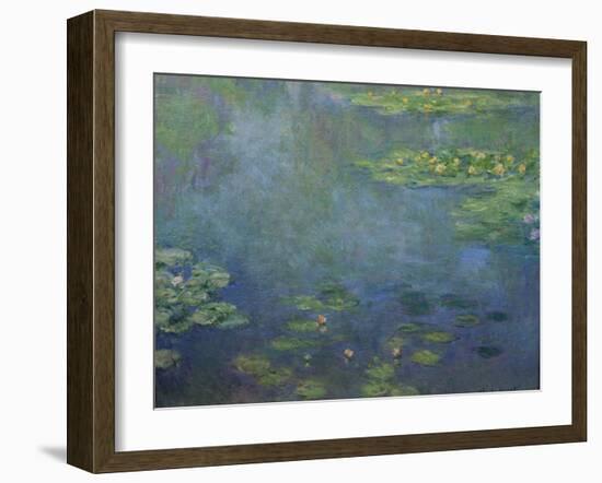 Pond with Water Lilies-Claude Monet-Framed Giclee Print