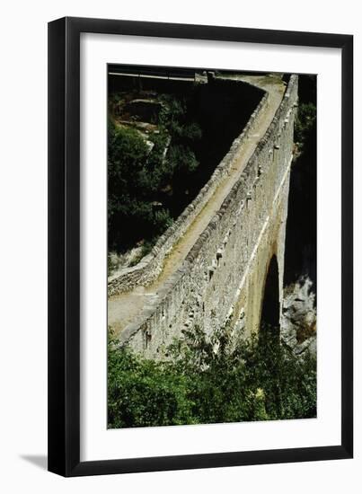 Pondel Bridge, Roman Aqueduct, Aymavilles, Valle D' Aosta, Italy BC-null-Framed Premium Giclee Print