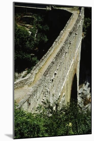 Pondel Bridge, Roman Aqueduct, Aymavilles, Valle D' Aosta, Italy BC-null-Mounted Premium Giclee Print