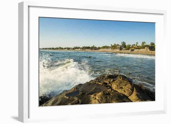 Poneloya Beach, a Popular Little Pacific Coast Surf Resort, West of the Northern City of Leon-Rob Francis-Framed Photographic Print