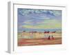 Ponies on Ferring Beach-Robert Tyndall-Framed Giclee Print