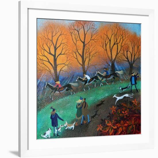 Ponies on the Common, 2017-Lisa Graa Jensen-Framed Giclee Print