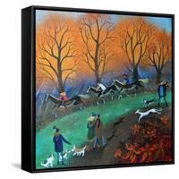 Ponies on the Common, 2017-Lisa Graa Jensen-Framed Stretched Canvas