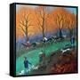 Ponies on the Common, 2017-Lisa Graa Jensen-Framed Stretched Canvas