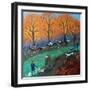 Ponies on the Common, 2017-Lisa Graa Jensen-Framed Premium Giclee Print