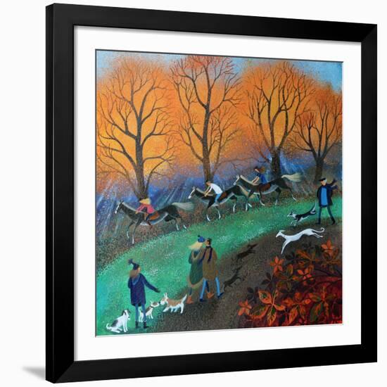 Ponies on the Common, 2017-Lisa Graa Jensen-Framed Giclee Print