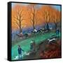 Ponies on the Common, 2017-Lisa Graa Jensen-Framed Stretched Canvas