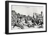 Pons Fabricius, Built it in 62 BC to Join Left Bank of Tiber with Tiber Island, Italy, 16th Century-null-Framed Giclee Print