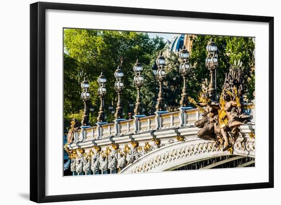 Pont Alexandre III  Alexander the Third Bridge in the City of Paris in France-OSTILL-Framed Photographic Print