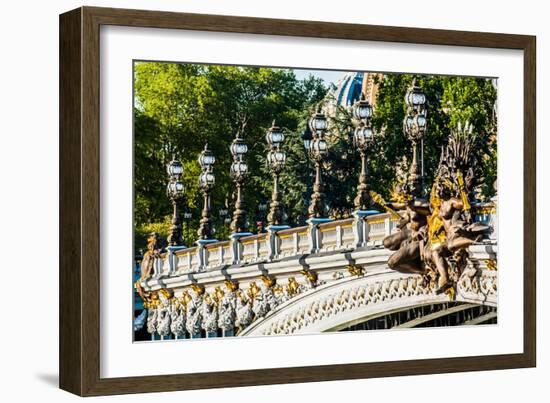 Pont Alexandre III  Alexander the Third Bridge in the City of Paris in France-OSTILL-Framed Photographic Print