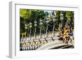 Pont Alexandre III  Alexander the Third Bridge in the City of Paris in France-OSTILL-Framed Photographic Print