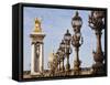 Pont Alexandre-III and Dome des Invalides-Rudy Sulgan-Framed Stretched Canvas