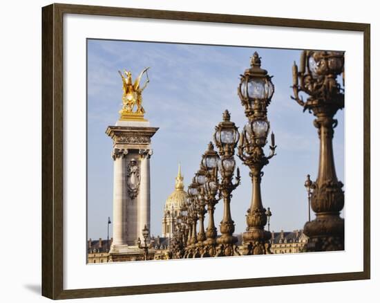 Pont Alexandre-III and Dome des Invalides-Rudy Sulgan-Framed Photographic Print