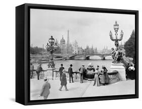 Pont Alexandre III - Exposition Universelle de Paris En 1900-French Photographer-Framed Stretched Canvas