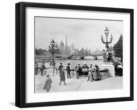 Pont Alexandre III - Exposition Universelle de Paris En 1900-French Photographer-Framed Premium Photographic Print