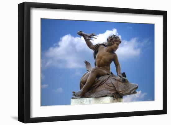 Pont Alexandre III Statue II-Cora Niele-Framed Giclee Print