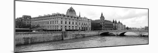 Pont Au Change over Seine River, Palais De Justice, La Conciergerie, Paris, Ile-De-France, France-null-Mounted Photographic Print