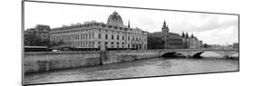 Pont Au Change over Seine River, Palais De Justice, La Conciergerie, Paris, Ile-De-France, France-null-Mounted Photographic Print