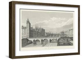 Pont Au Change-A. Pugin-Framed Premium Giclee Print