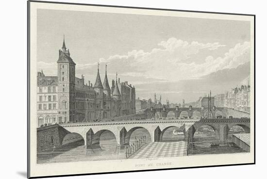 Pont Au Change-A. Pugin-Mounted Premium Giclee Print