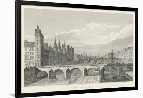 Pont Au Change-A. Pugin-Framed Art Print