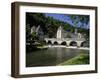 Pont Coud, Dronne River and Abbey, Brantome, Dordogne, France, Europe-Peter Richardson-Framed Photographic Print