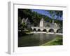 Pont Coud, Dronne River and Abbey, Brantome, Dordogne, France, Europe-Peter Richardson-Framed Photographic Print