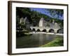 Pont Coud, Dronne River and Abbey, Brantome, Dordogne, France, Europe-Peter Richardson-Framed Photographic Print