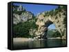 Pont D'Arc, Rock Arch over the Ardeche River, in the Ardeche Gorges, Rhone Alpes, France-Tomlinson Ruth-Framed Stretched Canvas