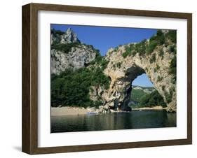 Pont D'Arc, Rock Arch over the Ardeche River, in the Ardeche Gorges, Rhone Alpes, France-Tomlinson Ruth-Framed Photographic Print