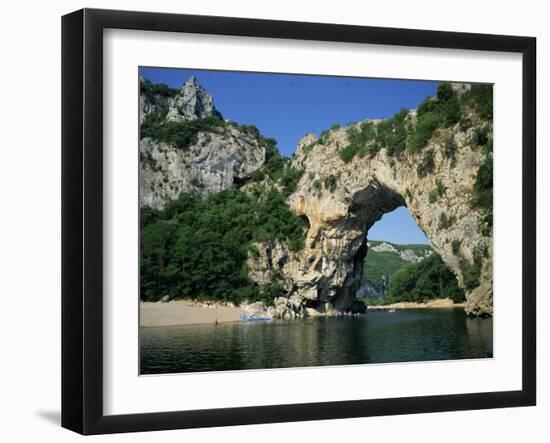 Pont D'Arc, Rock Arch over the Ardeche River, in the Ardeche Gorges, Rhone Alpes, France-Tomlinson Ruth-Framed Photographic Print