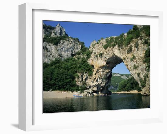 Pont D'Arc, Rock Arch over the Ardeche River, in the Ardeche Gorges, Rhone Alpes, France-Tomlinson Ruth-Framed Photographic Print