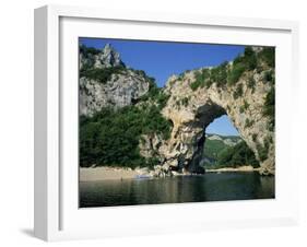 Pont D'Arc, Rock Arch over the Ardeche River, in the Ardeche Gorges, Rhone Alpes, France-Tomlinson Ruth-Framed Photographic Print