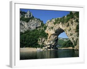 Pont D'Arc, Rock Arch over the Ardeche River, in the Ardeche Gorges, Rhone Alpes, France-Tomlinson Ruth-Framed Photographic Print